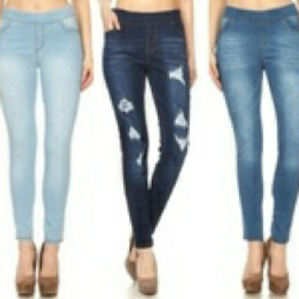 JVINI Women's 3 Pak Jeggings
